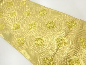 アンティーク　亀甲繋ぎに花模様織出し袋帯（材料）